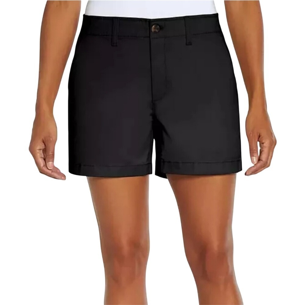 Gap Ladies Classic Midrise Shorts Casual Size 14 True Black 5 In. NWT